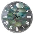 thumbnail image 1 of Designart 'Fresh leaves I' Farmhouse wall clock, 1 of 4