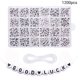 thumbnail image 1 of 1200 Uds cuentas blancas con letras cuentas acrílicas del alfabeto de 7mm cuentas AZ para hacer joyería DIY collares pulseras regalo hecho a mano, 1 of 5