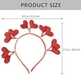 thumbnail image 2 of KAKOWELY Diademas para San Valentín Diademas en forma de corazón Diadema Bopper de San Valentín, 2 of 4