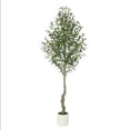 thumbnail image 1 of Yeshouse Olivo artificial de imitación para interior con macetero blanco, hojas verdes y frutos grandes, ideal para decorar hogar, oficina, sala de estar y dormitorio, 1 of 7