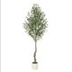 thumbnail image 1 of Yeshouse Olivo artificial de imitación para interior con macetero blanco, hojas verdes y frutos grandes, ideal para decorar hogar, oficina, sala de estar y dormitorio, 1 of 7