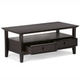 thumbnail image 2 of Simpli Home Amherst 44 inch Wide Solid Wood Transitional Coffee Table in Hickory Brown, 2 of 10