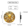 thumbnail image 2 of Hoease 10 Inch Silent Wall Clock, Stained Glass Glowing Lotus Decorative Wall Clock, Battery Operated Non-Ticking Round Clock for Living Room Bedroom Floral Home Decor, 2 of 10