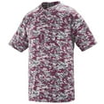 thumbnail image 2 of Augusta 4XL Digi Camo Wicking Two-Button Jersey Maroon Digi 1555, 2 of 2