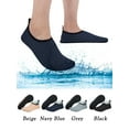 thumbnail image 3 of DODOING Barefoot Water Skin Shoes Summer Mesh Water Sports Shoes Unisex Beach Yoga Diving Aqua Socks Non Slip Surfing Swimming Quick-drying Pool Beach Shoes, Black/ Green/ Rose Red/ Blue, 3 of 7
