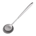 thumbnail image 2 of Cuchara para saltear de acero inoxidable | Espátula redonda de chef con mango largo | Utensilio de cocina plano para cocina | Utensilios de cocina domésticos duraderos | 1 paquete | Regalo único de, 2 of 4