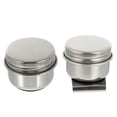 thumbnail image 4 of 2 Pcs Oil Palette Cup Stainless Steel Color Mixing Pen Washing Pot Brush Washing Pot, 4 of 4