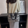 thumbnail image 4 of Bolsos acolchados de algodón para otoño e invierno, bolso acolchado de moda para mujer, a rayas para fiesta, 4 of 8