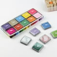 thumbnail image 4 of Rongfmy Finger Washable Ink Pads for Kids, 20 Pack Craft Ink Pad for Rubber Stamps Paper, 4 of 9