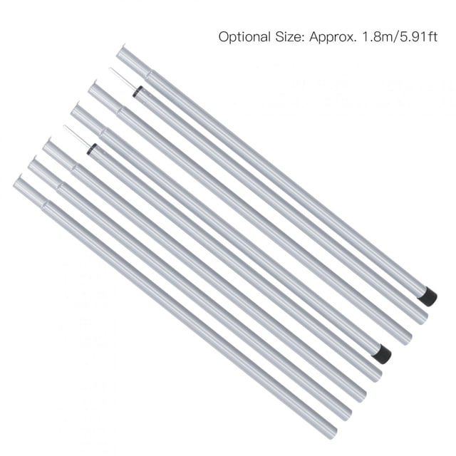 Rod Surface Tent Support Rod, Long Service Life Adjustable Awning Support Rod, Colorfast Sandbeach Tent for Canopy 1.8M,2M