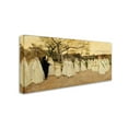 thumbnail image 2 of Trademark Fine Art 'Procession Of Schoolgirls' Canvas Art by Joaquim Vayreda, 2 of 3