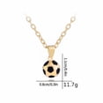 thumbnail image 3 of CHUOU Soccer Balls Necklace For Men And Women Sport Football Charm Pendant Choker Chain Football Sports Jewelry Personality Football Necklace Creative Football Pendant, 3 of 5