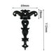 thumbnail image 2 of Paquete de 4 bisagras de puerta rústicas retro con correa en T, de metal, decorativas, accesorios premium Negro, 2 of 9