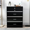 thumbnail image 5 of Furniture of America Hillcrest Glam 5-Drawer Wood Adult Vanity Vertical Dresser, Black, 5 of 10