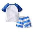 thumbnail image 3 of URMAGIC Toddler Baby Boy Clothes Short Sleeve Dinosaur T-shirt + Shorts 2pcs Boys Summer Outfit 1-7T, 3 of 3