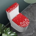 thumbnail image 3 of HELLHERO Candy Cane Cozy Lid Cover Set for Toilet Soft Stretch for Hotel, 3 of 8