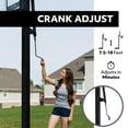 thumbnail image 4 of Lifetime 7.5ft. – 10ft. Adjustable Height 60” Tempered Glass Bolt-Down Basketball System (90569), 4 of 14