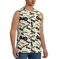 thumbnail image 2 of Uemuo Game Controller Pattern Men's Sleeveless T-Shirt,Muscle Athletic Tank Top, Moisture-wicking Quick-dry Breathable Classic Tee Top for Gym Run Outdoor Sports-Small, 2 of 8