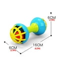 thumbnail image 3 of Kiplyki Baby Musical Hand Shaking Rattle Toy Todder Educational Teether Dumbbell Toy, 3 of 3