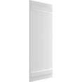 thumbnail image 2 of Ekena Millwork 21 1/2"W x 78"H True Fit PVC Four Board Joined Board-n-Batten Shutters, Unfinished (Per Pair - Hardware Not Included), 2 of 9