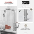thumbnail image 3 of Stylish Single Handle Stainless Steel Pull Down Touchless Kitchen Faucet K-150SM, 3 of 13