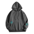 thumbnail image 6 of Bibifish Womens Hoodies Summer Casual Graphic Print Long Sleeve Drawstring Sweatshirts Lightweight Breathable Beach Pullover Tops, 6 of 7