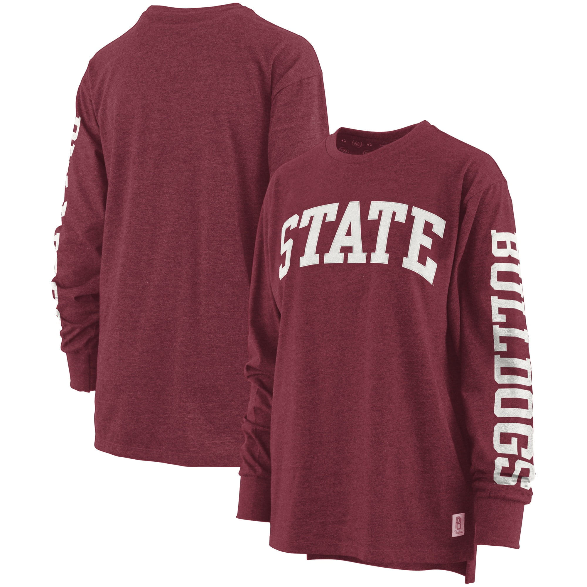 Mississippi State Bulldogs Pressbox Women's Two-Hit Canyon Long Sleeve ...