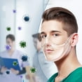 thumbnail image 2 of ABCISI 3PCS Transparent Face Shield, Lightweight Anti-Fog Clear Face Mask, Sturdy Breathable Clear Face Shield, Plastic Reusable Protective Face Mask for Men and Women, 2 of 7