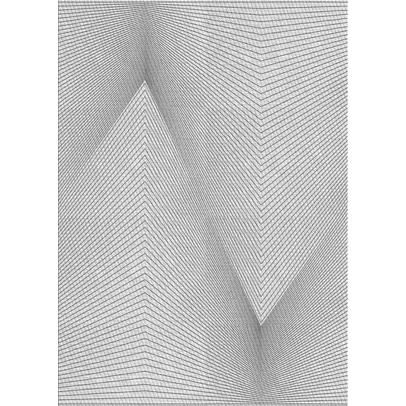 Ahgly Company Indoor Rectangle Patterned Off-White Novelty Area Rugs, 2' x 3'