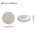 thumbnail image 2 of Uxcell 20pcs 48L Fabric Cloth Covered Button 30mm Metal Shank Round Sewing Buttons for Suits Dress Blouses, Beige, 2 of 5