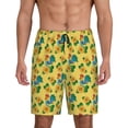 thumbnail image 3 of Lsque Roosters And Sunflowers Mens Sleep Pajama Shorts,Short Pajama Pants, Cotton Ultra-Soft Knit-X-Large, 3 of 9