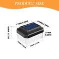 thumbnail image 3 of Solar Fence Post Cap Lights 1PC Outdoor Warm White LED Deck Lights for Wood & Vinyl Posts, Waterproof Solar Powered Garden Fence Lighting for Patio, Yard, Porch & Pathway, 6*4cm, 3 of 9