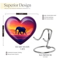 thumbnail image 2 of MUKTIVE Elephant Cremation Urns for Human Ashes Adult Female - Large Heart Funeral Urns for Adult Male - Red Decorative Burial Urn - Memorial Urn for Ashes for Women - 8 Inch, 2 of 7