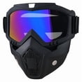 A Full-face Goggle with Anti-fog High-definition Lenses, a Detachable ...