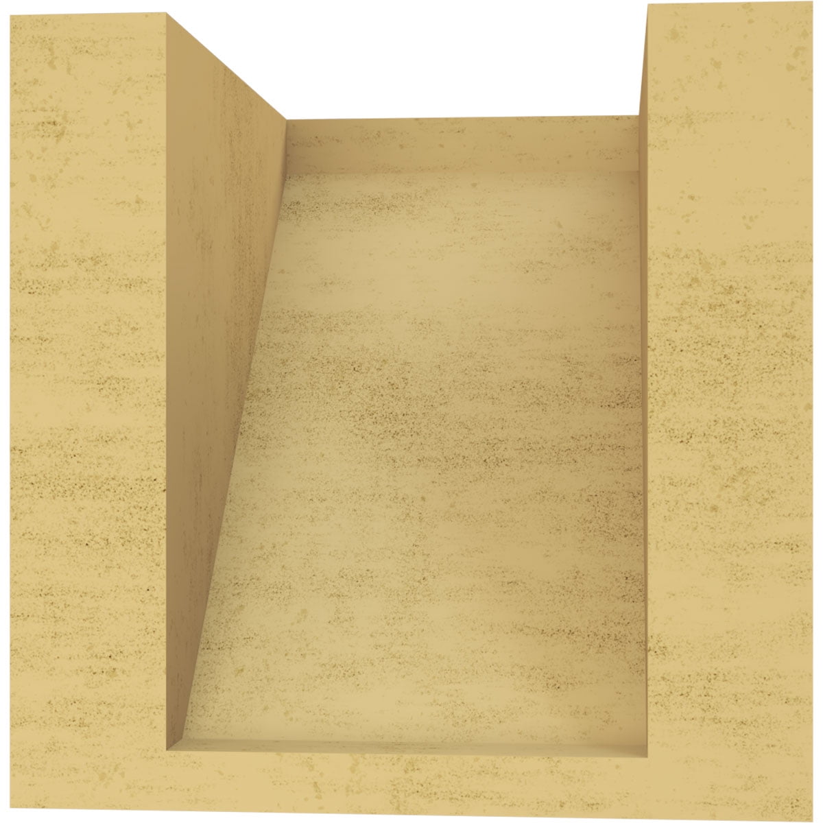 5"W x 5"D x 5"H Wide Concord Rough Cedar Woodgrain TimberThane Corbel, Primed Tan