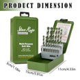 thumbnail image 3 of Clearance Sales! DomFun 13 Piece Multi Purpose Drill Bit Set High Speed Drill Bits For Metal Masonry Tile Includes Drill Bits Perfect For DIY & Use, 3 of 9