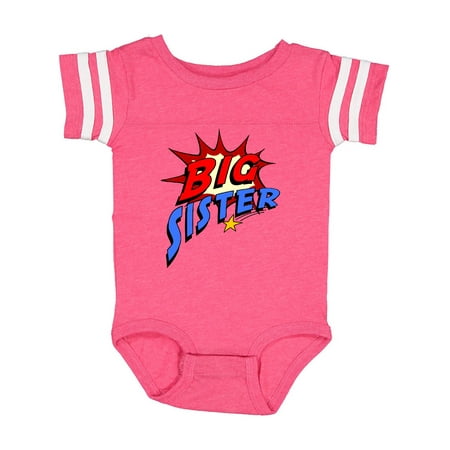 

Inktastic Big Sister Superhero Gift Baby Girl Bodysuit