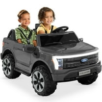 Best Choice Products Kids 24V Ride On Truck Officially Licensed Ford Lightning w/ Remote, LED Lights, 2 Speeds - Gray