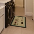 thumbnail image 2 of Ottomanson Non-Slip Rubberback Bordered 2x3 Laundry Room Rug, 26" x 35", Beige, 2 of 8