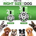 thumbnail image 3 of QDAN Dog Toys Soccer Ball with Straps, Interactive Dog Toys for Tug of War, Puppy Birthday Gifts, Dog Tug Toy, Dog Water Toy, Durable Dog Balls World Cup for Small & Medium Dogs（6 Inch）, 3 of 11