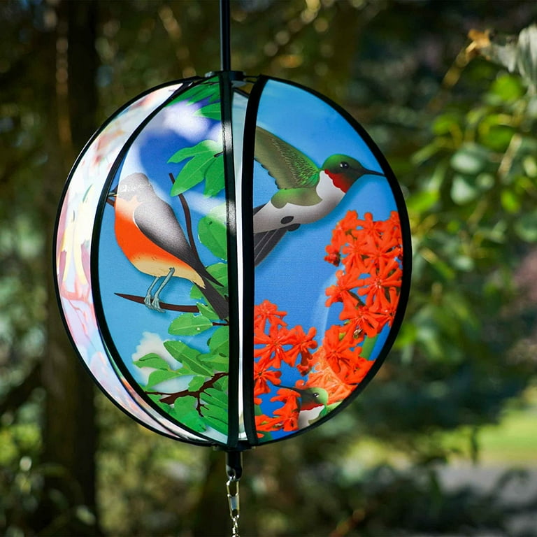 In the Breeze 2487 — 11-inch Bird Hanging Ball Spinner, Wind