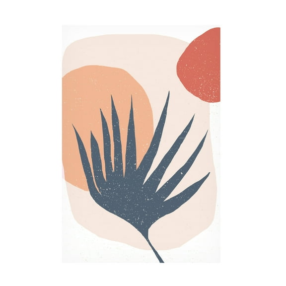 Trademark Fine Art Aylin Demir Palm Leaf and Sun Canvas Wall Art