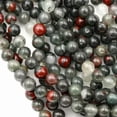 thumbnail image 5 of K-KED Natural African Bloodstone 4mm 6mm 8mm 10mm Round Beads 15" Strand-8 mm, 5 of 9