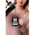 thumbnail image 2 of Early Mornings & Messy Hair Quotes, Black 15oz Ceramic Mug, 2 of 5