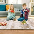 thumbnail image 6 of Washable Area RugMoroccan Entryway Rug Area Rug Stain Resistant Non-Slip Accent Rug Distressed Trellis Floor Carpet for Indoor Front Entrance Kitchen Bathroom, Navy, 2' x 3', 6 of 9