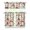 black-90, variant on Kitchen Curtains 36 Inch Short - 3 Panel Set, Rod Pocket Window Curtain with Boho Vintage Mushroom Print, 100% Polyester for Farmhouse, Cafe, Kitchen, Bedroom, Easy Wash
