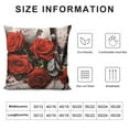 thumbnail image 5 of Nawypu  Flower Throw Pillow Covers Black Red Rose Text Love Wine Heart Necklace Decorative Square Pillowcases for Sofa Bedroom Living Room Decor Gift, 5 of 5