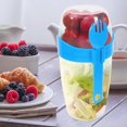 thumbnail image 3 of 1 Set of Salad Dressing Container Portable Salad Meal Cup with Spoon Double Layer Salad Cup, 3 of 3