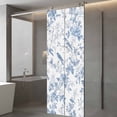 thumbnail image 4 of White Blue Spring Floral Window Privacy Film, Summer Birds Botanical Static Cling UV Sun Blocking Tint Film Heat Control Windows Films for Bedroom Bathroom, Window Stickers 23.6"x59", 4 of 8