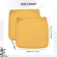 thumbnail image 4 of Patio Seat Cushion Covers, 17.7inch Square Outdoor Chair Seat Cushion Slipcover with Zipper and Tie, Washable Slip Covers Replacement, Outdoor Furniture Chair Cushion Pillow Seat Cover, Covers Only, 4 of 7